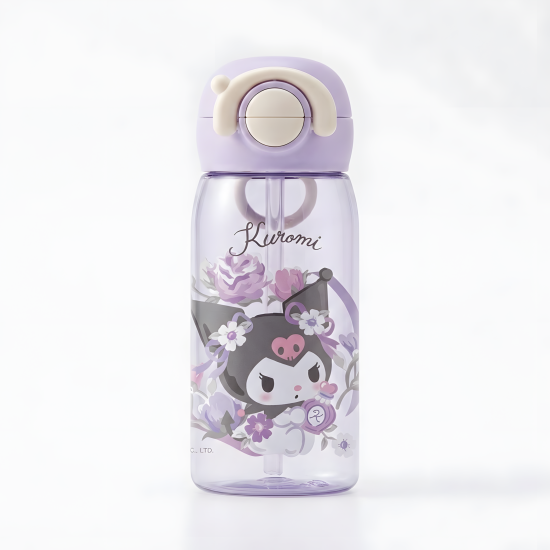 Kuromi Plastic Water Bottle 460 ml